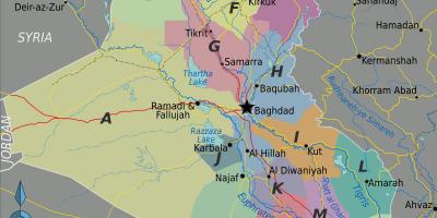 Irak haritası bölgeler