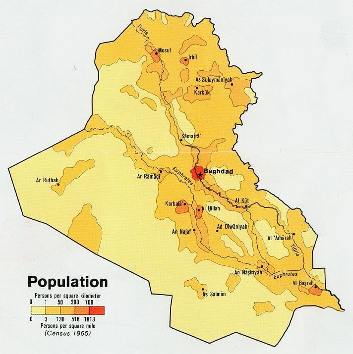 Irak nüfusunun göster