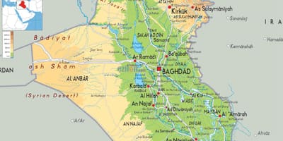 Irak harita coğrafya