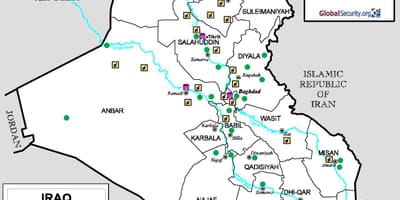 Irak haritası havaalanları